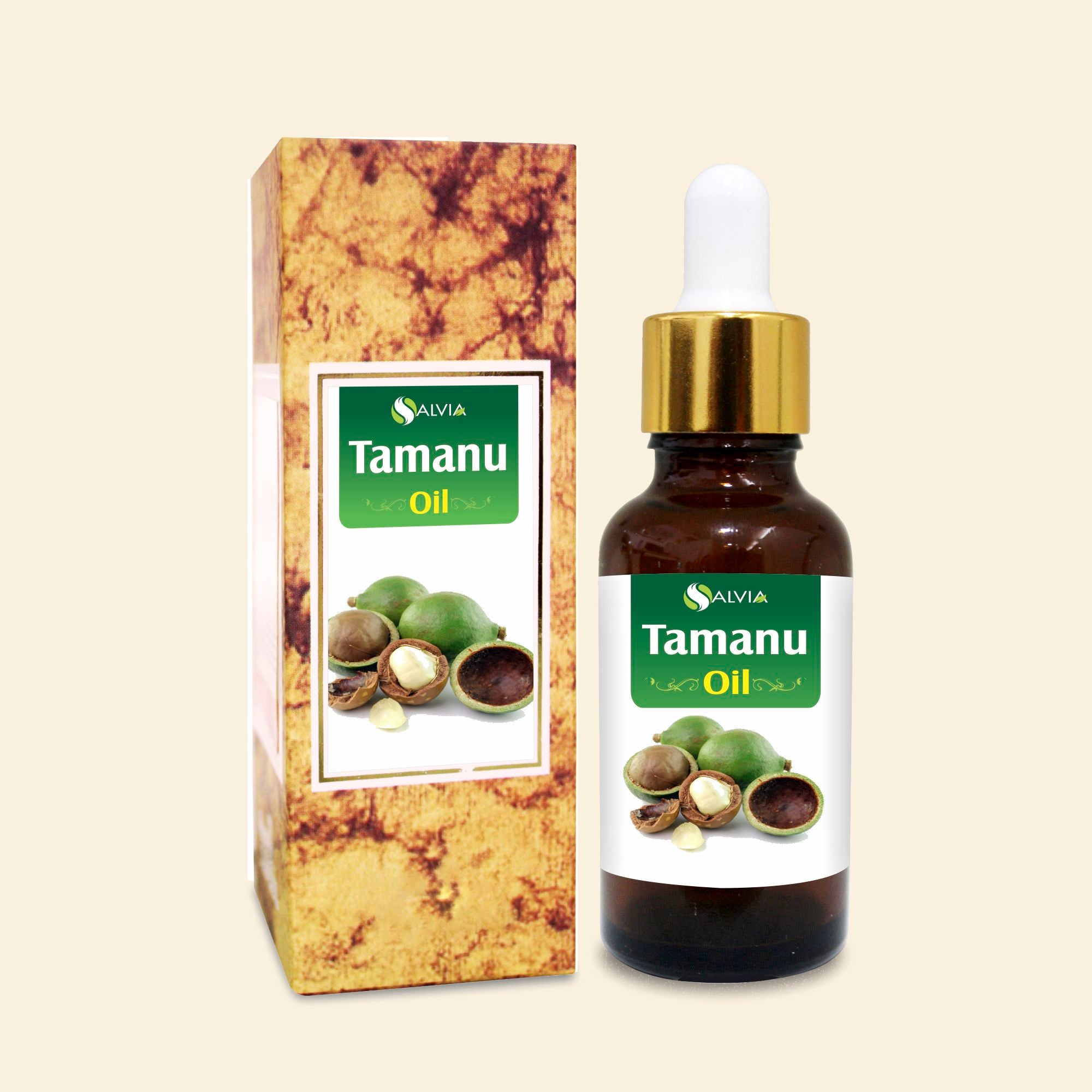 Salvia Natural Carrier Oils,Dry Skin,Moisturizing Oil Tamanu Oil 100% Pure Natural Unrefined Carrier Oil